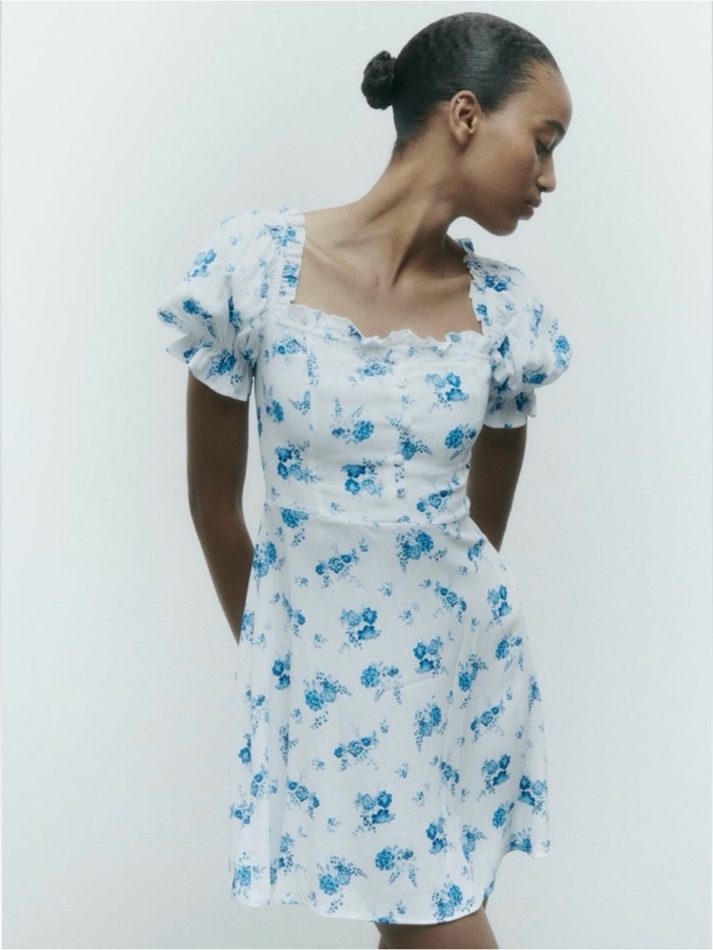 NWT Zara Short Floral Print Dress